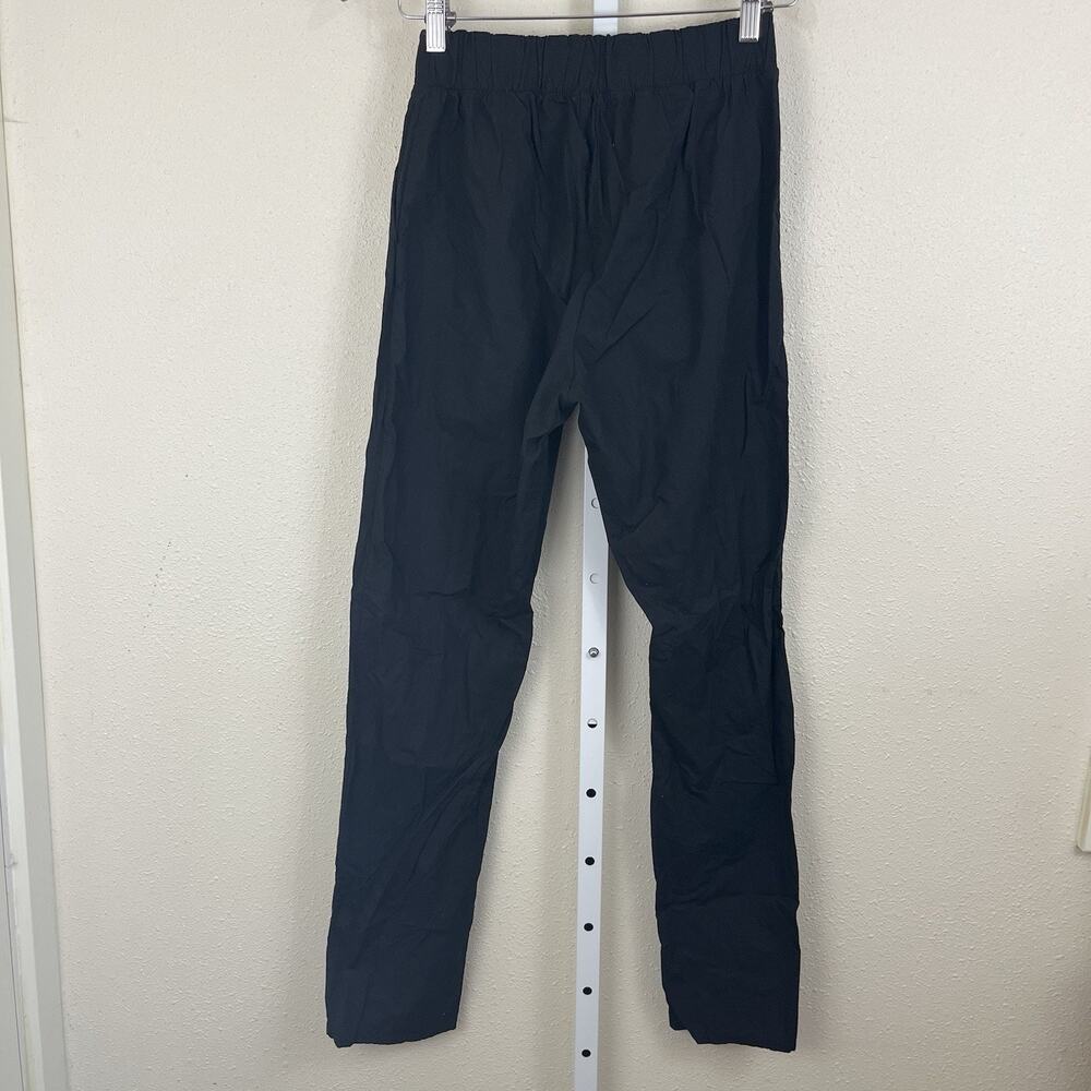 For Days Womens Tapered Slim Casual Pants Womens XS Black Pull On Organic